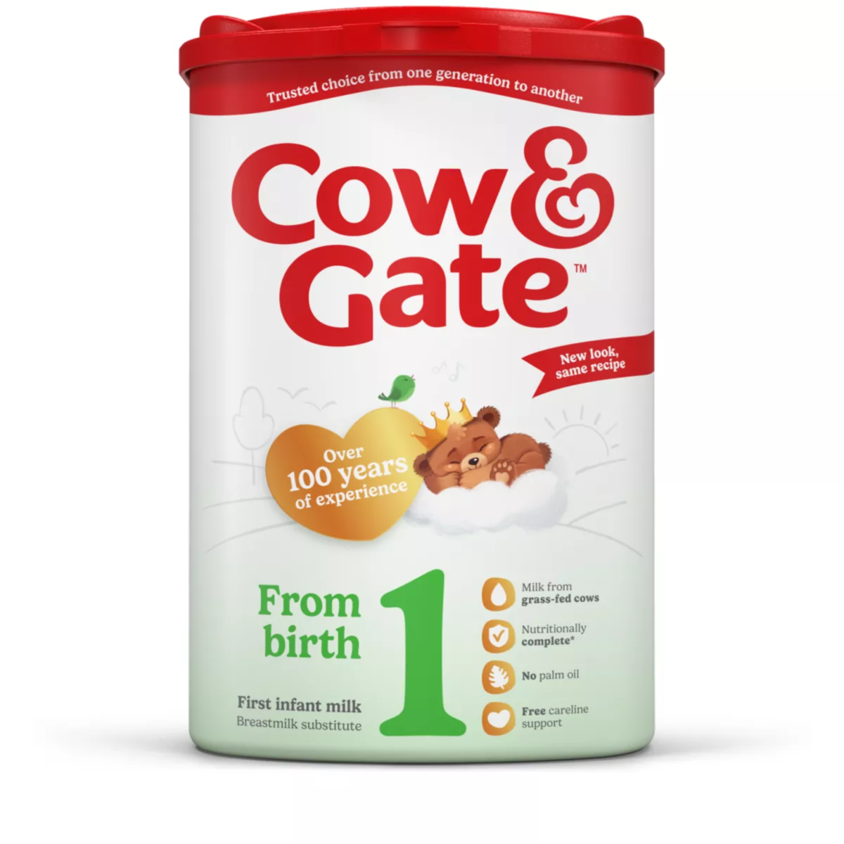 Cow & Gate 1 First Infant Baby Milk Formula Powder, From Birth, 800g