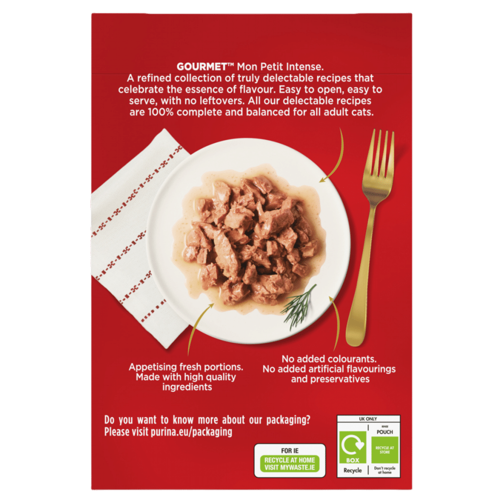 GOURMET Mon Petit Intense Duck, Chicken, Turkey Wet Cat Food 6x50g