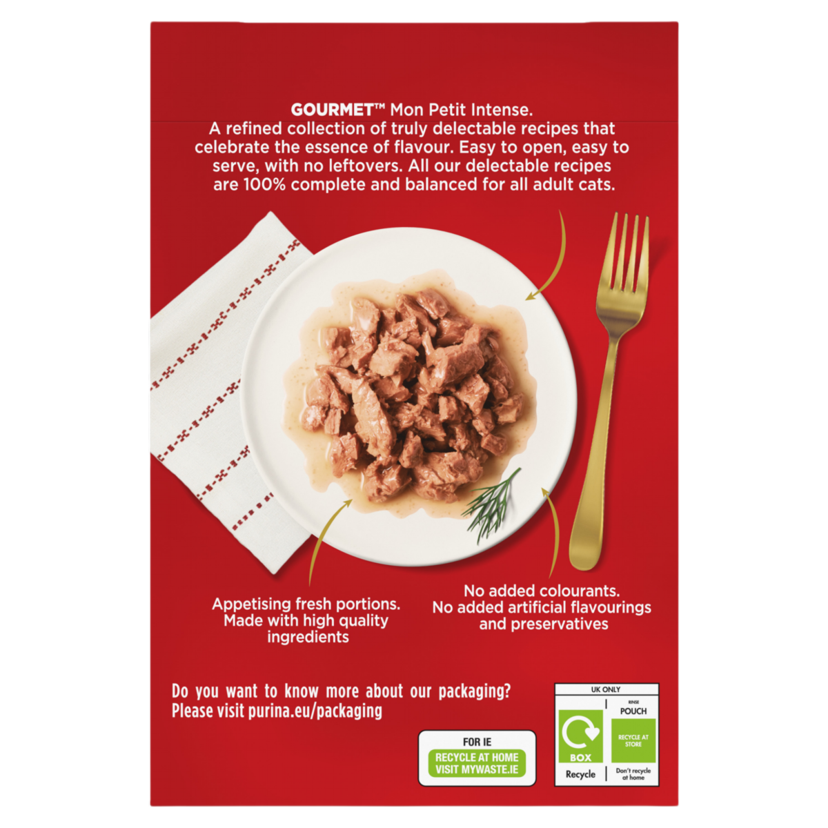 GOURMET Mon Petit Intense Duck, Chicken, Turkey Wet Cat Food 6x50g