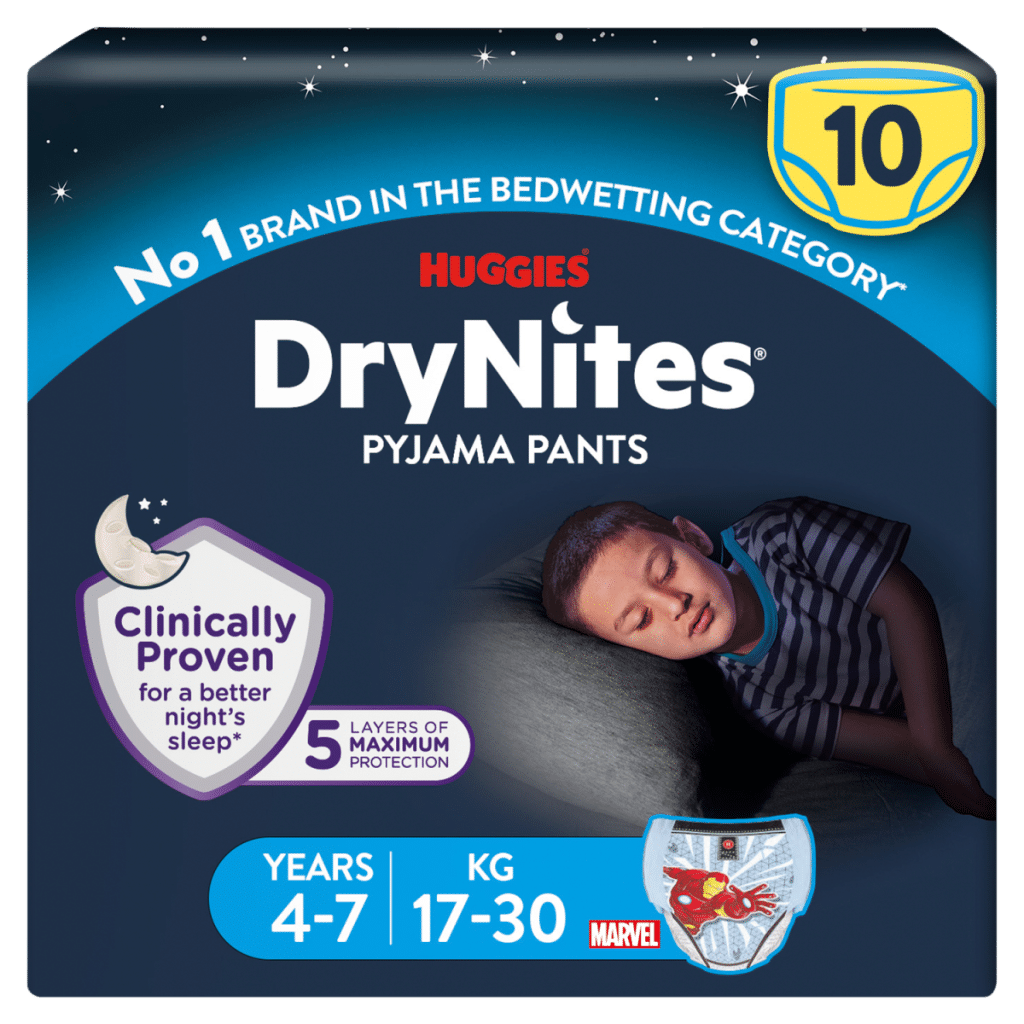 DryNites 10 Pyjama Pants Age 4-7 17-30kg
