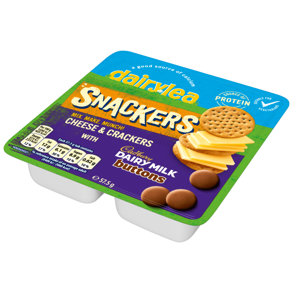 Dairylea Snackers Cheese & Crackers with Cadbury Buttons Cheese Snack 57.5 g