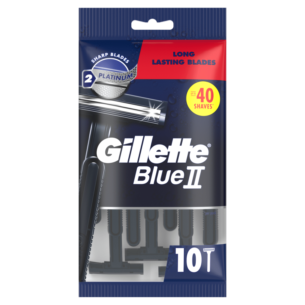 Gillette BlueII Men’s Disposable Razors x10