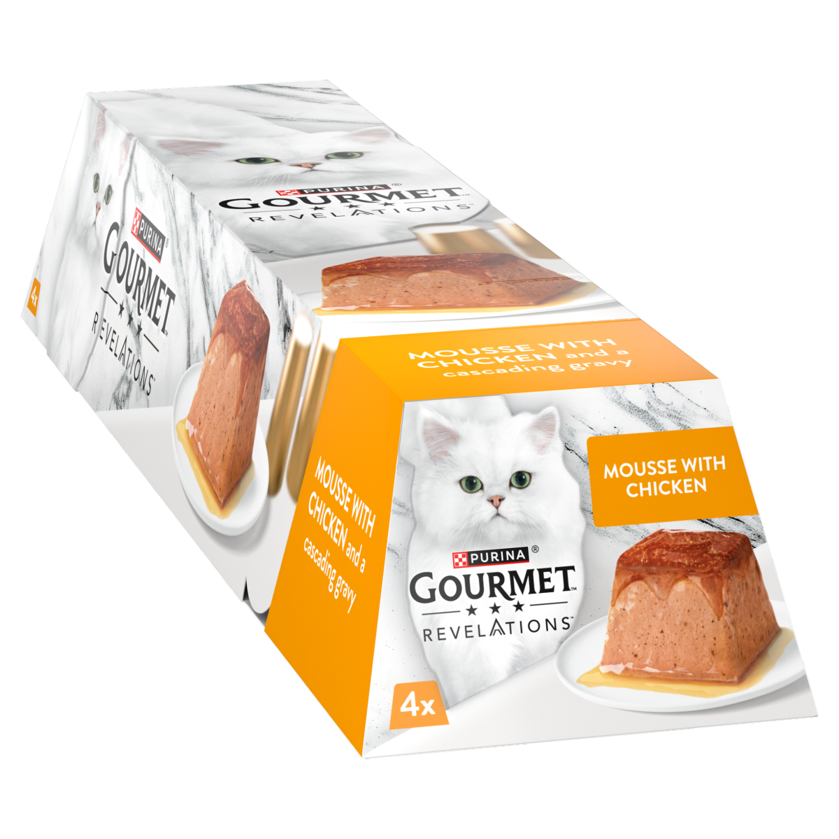 GOURMET Revelations Mousse Chicken Wet Cat Food 4x57g