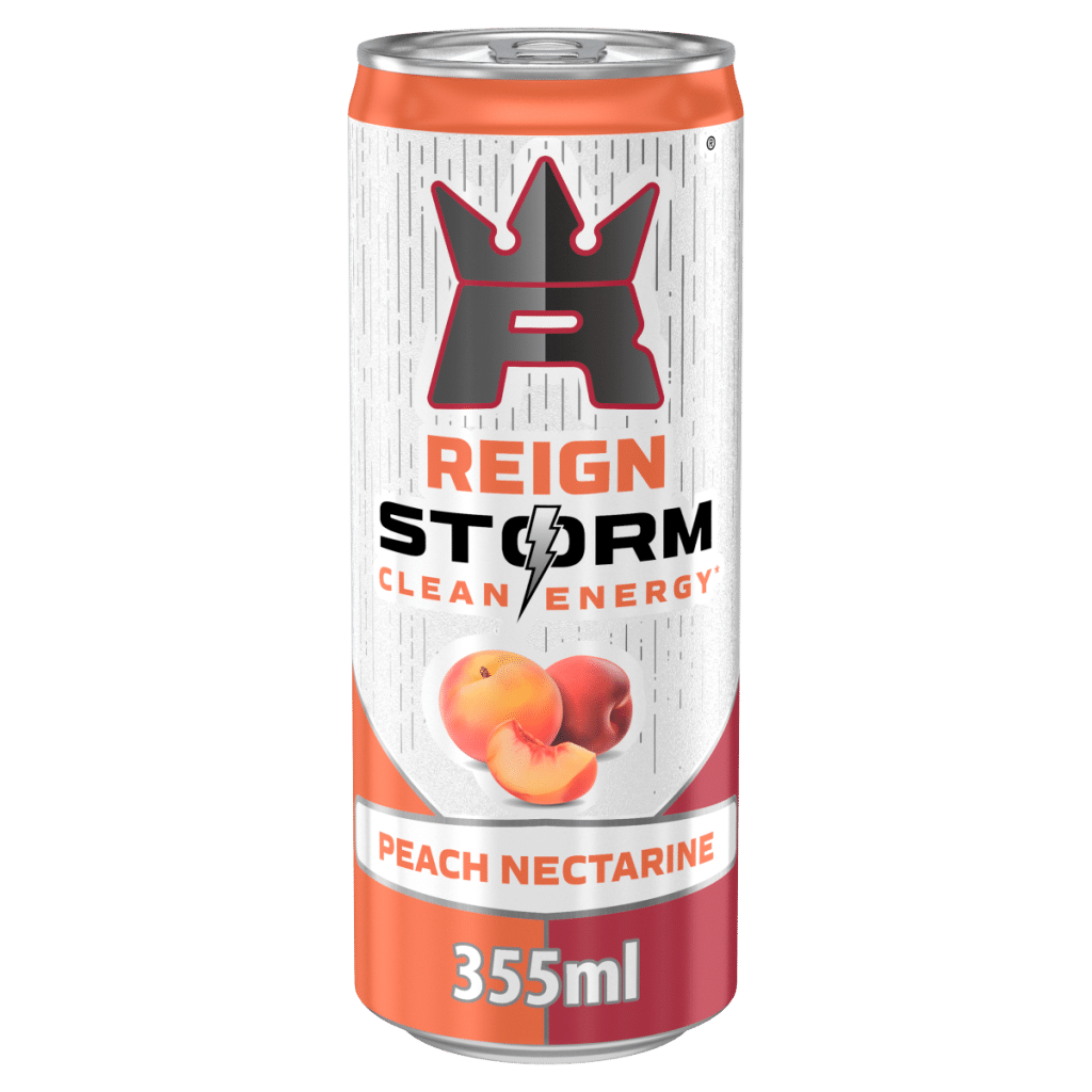 Reign Storm Peach Nectarine Clean Energy Drink 355ml Can