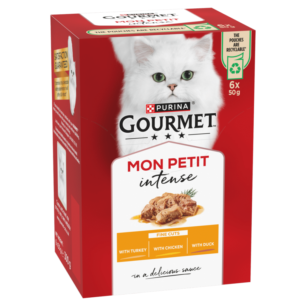 GOURMET Mon Petit Intense Duck, Chicken, Turkey Wet Cat Food 6x50g