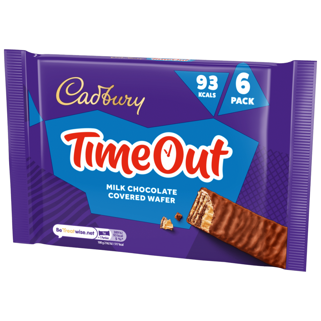 Cadbury Timeout Chocolate Wafer Biscuits 6 pack Multipack 108 g