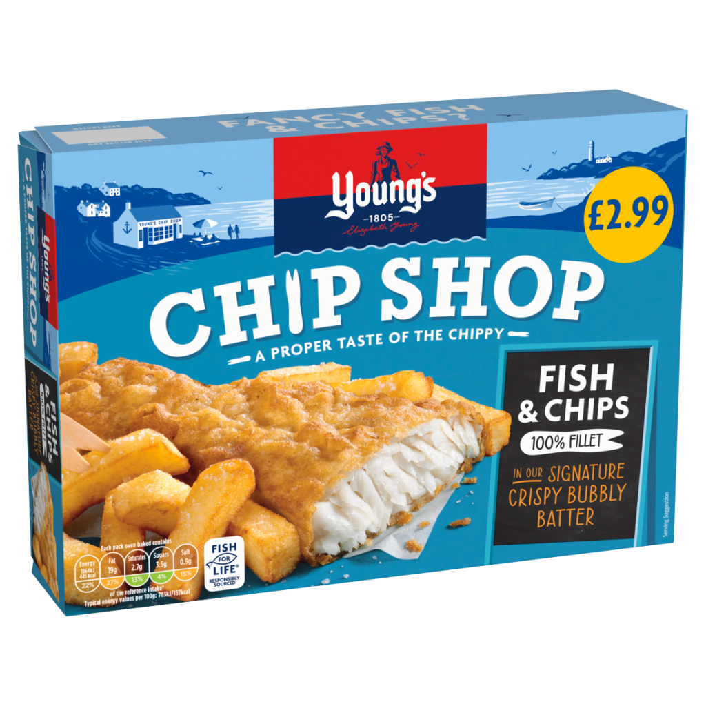Young’s Chip Shop Fish & Chips 100% Fillet 300g