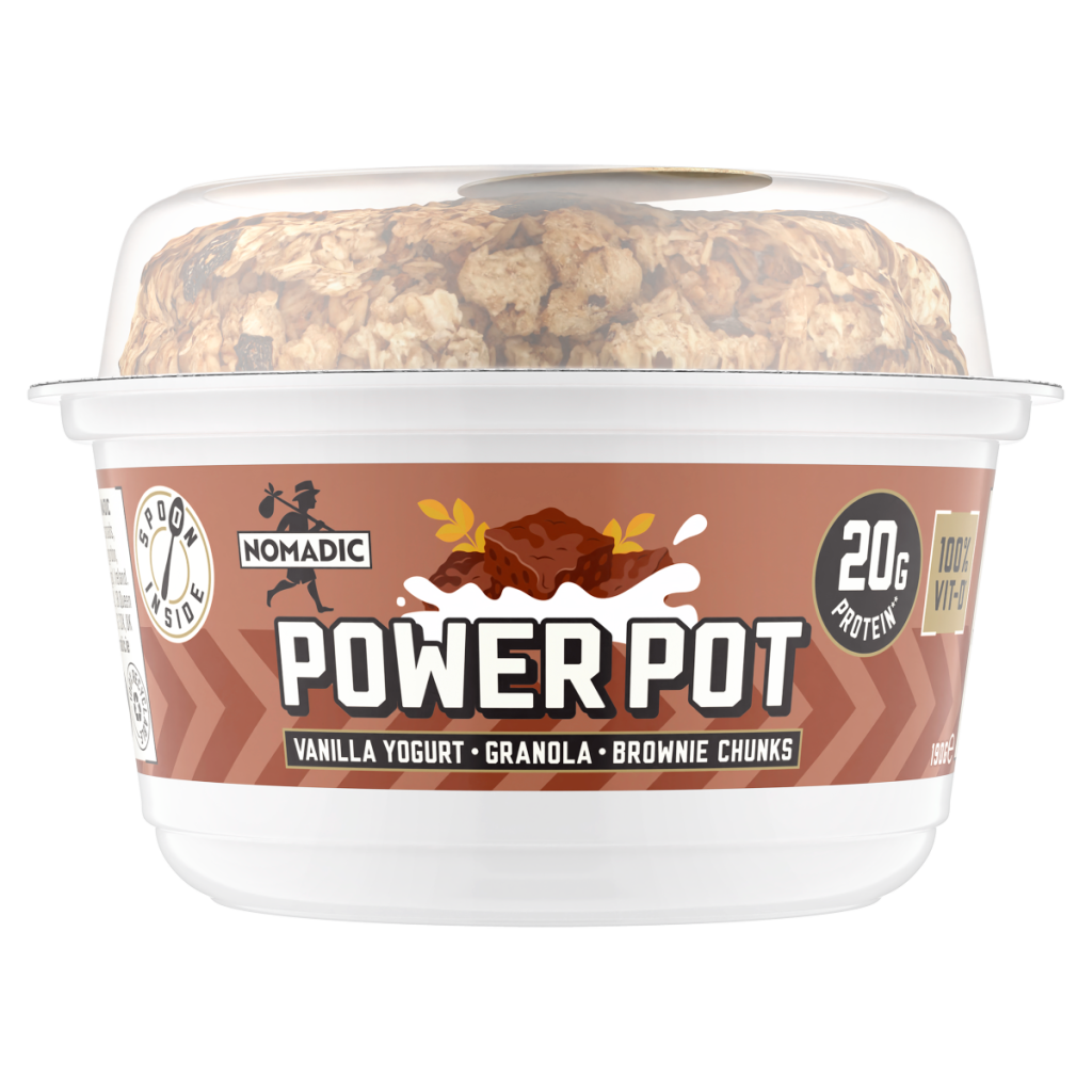 Nomadic Power Pot Vanilla Yogurt Granola Brownie Chunks 190g