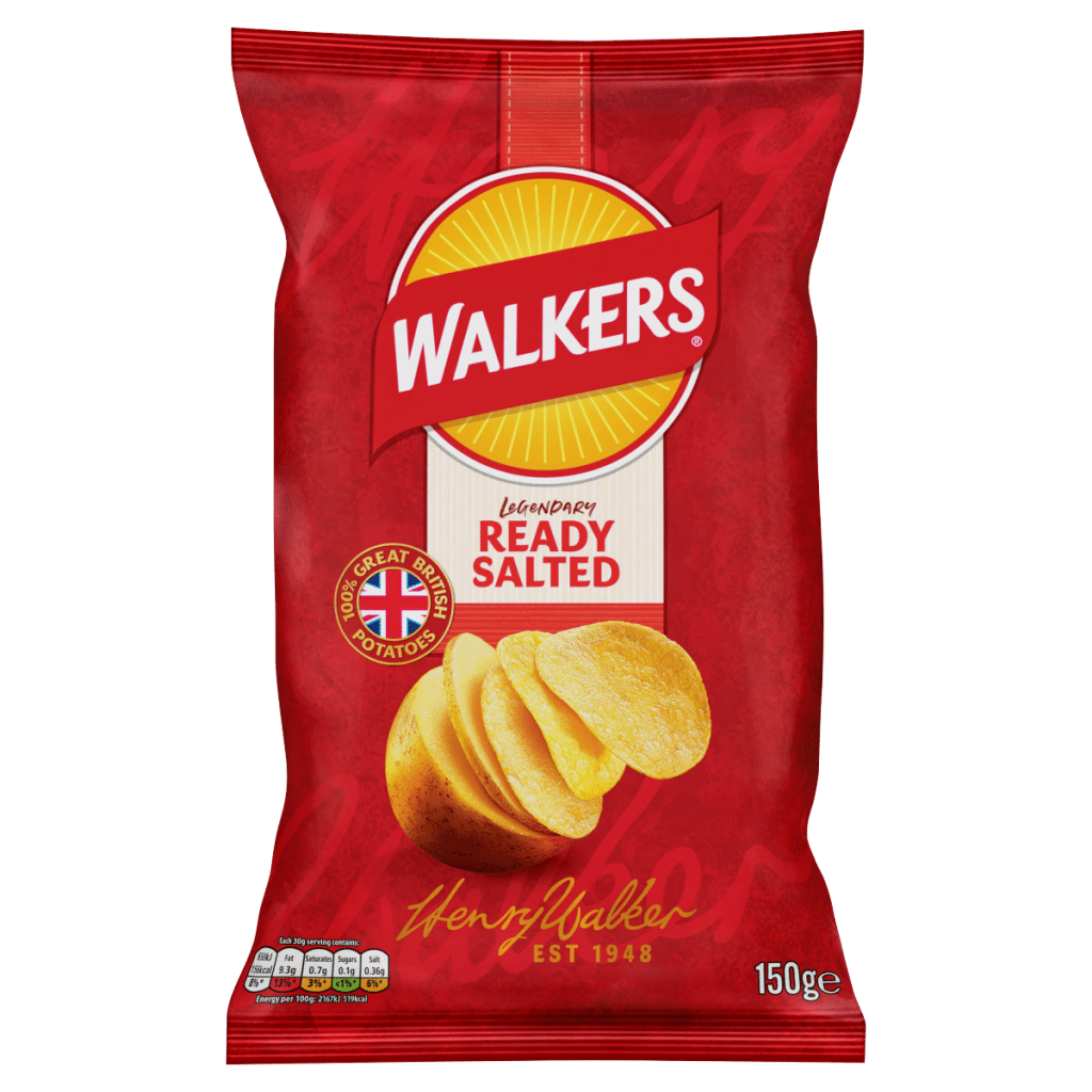 Walkers Ready Salted Sharing Crisps 150g