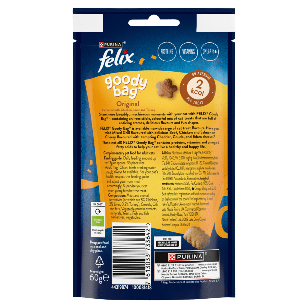 FELIX Goody Bag Original Mix Cat Treats 60g