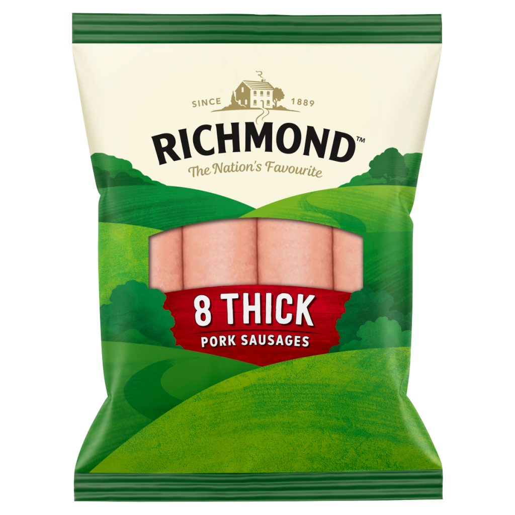 Richmond 8 Thick Pork Sausages 410g