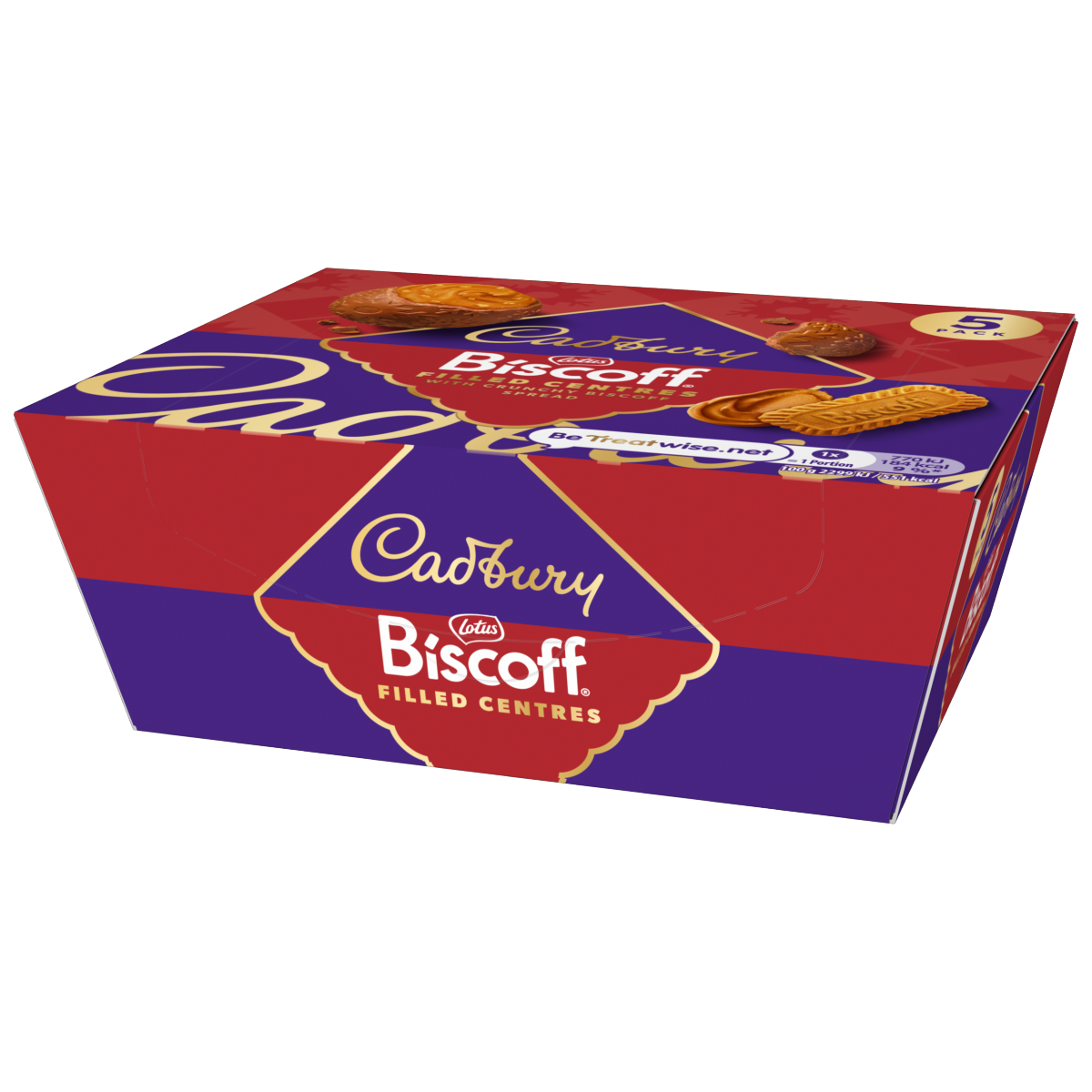 Cadbury Biscoff Filled Centres 5 pack 167.5 g