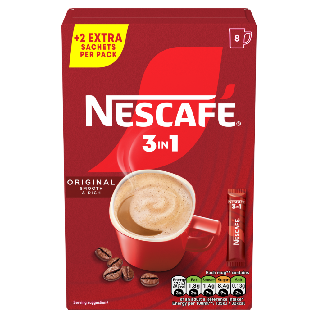 Nescafé 3 in 1 Original 8 x 16g (128g)