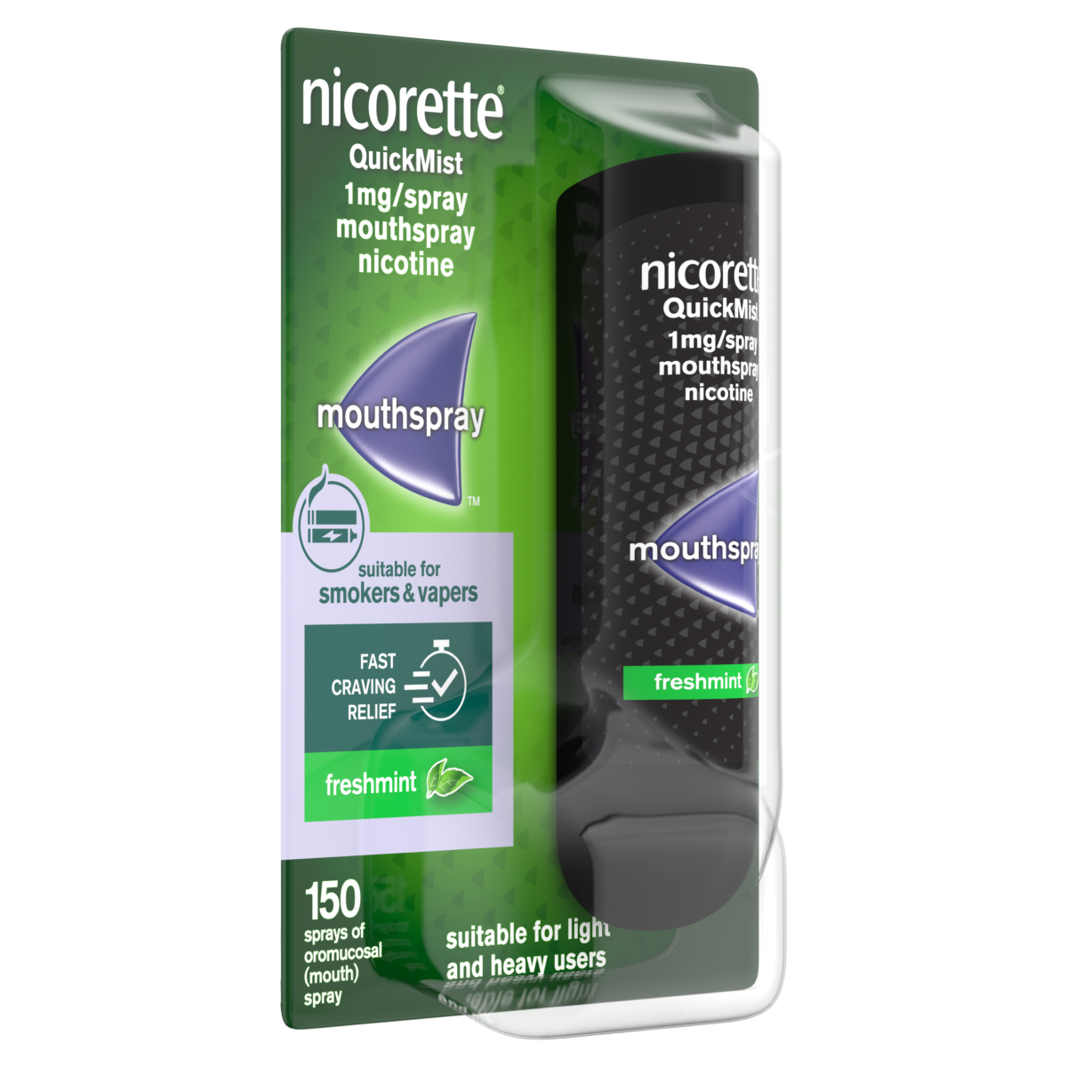 Nicorette Quickmist Freshmint Mouthspray 1 Unit, Quit Vaping Aid