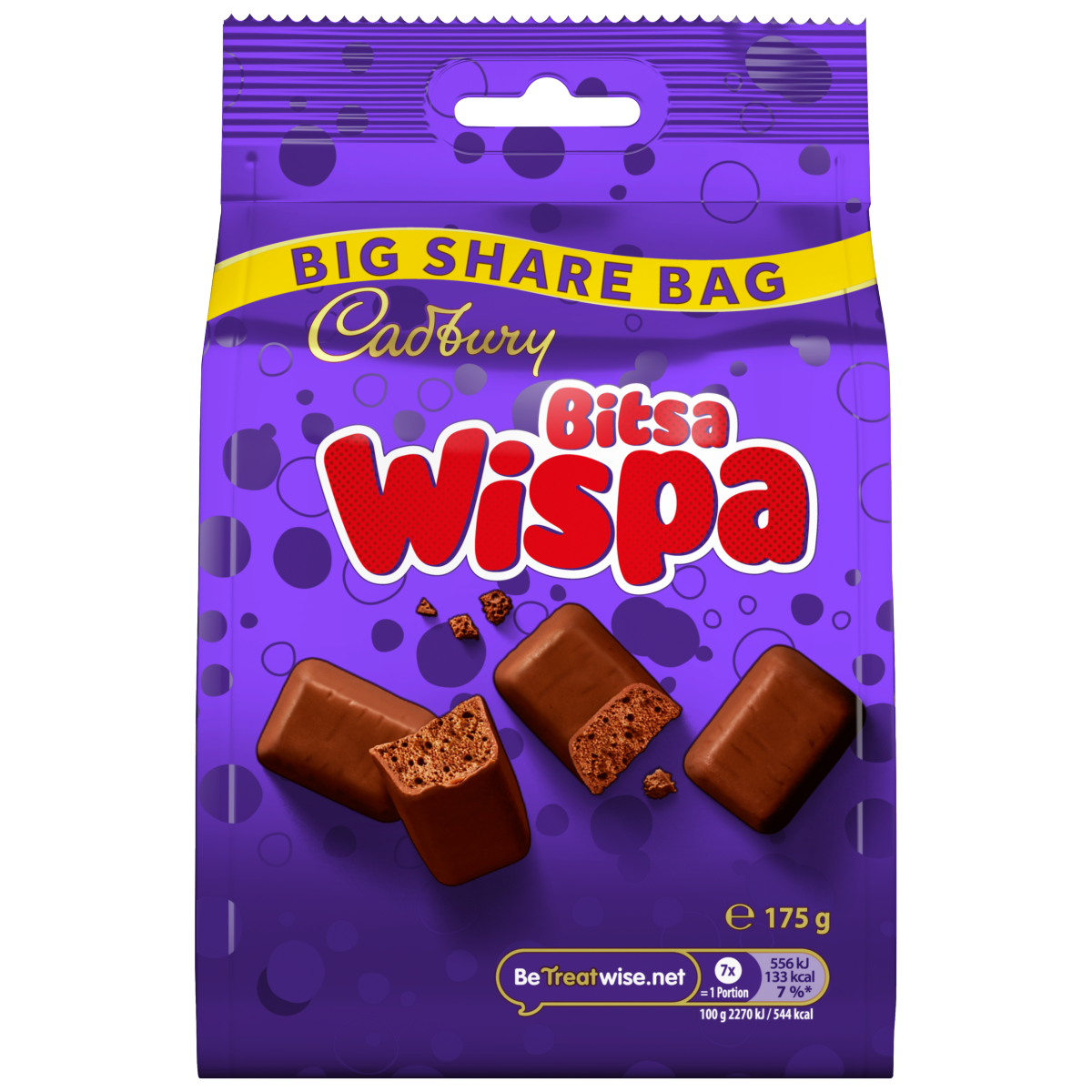 Cadbury Bitsa Wispa Chocolate Large Sharing Bag 175 g