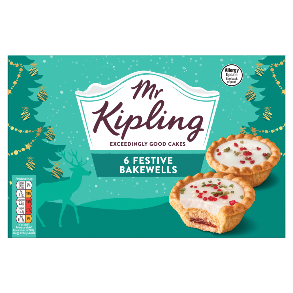 Mr Kipling 6 Festive Bakewells