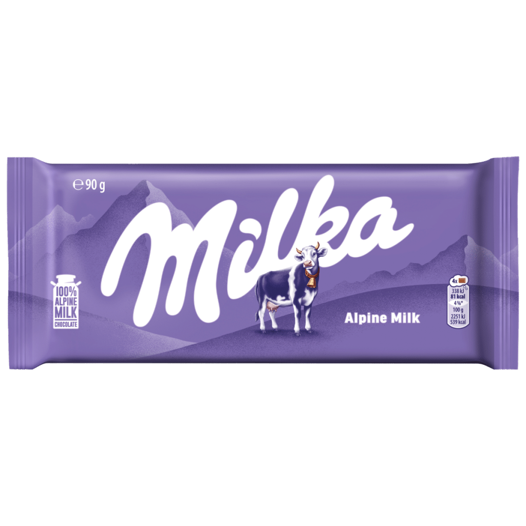 Milka Alpine Milk Chocolate Bar 90g