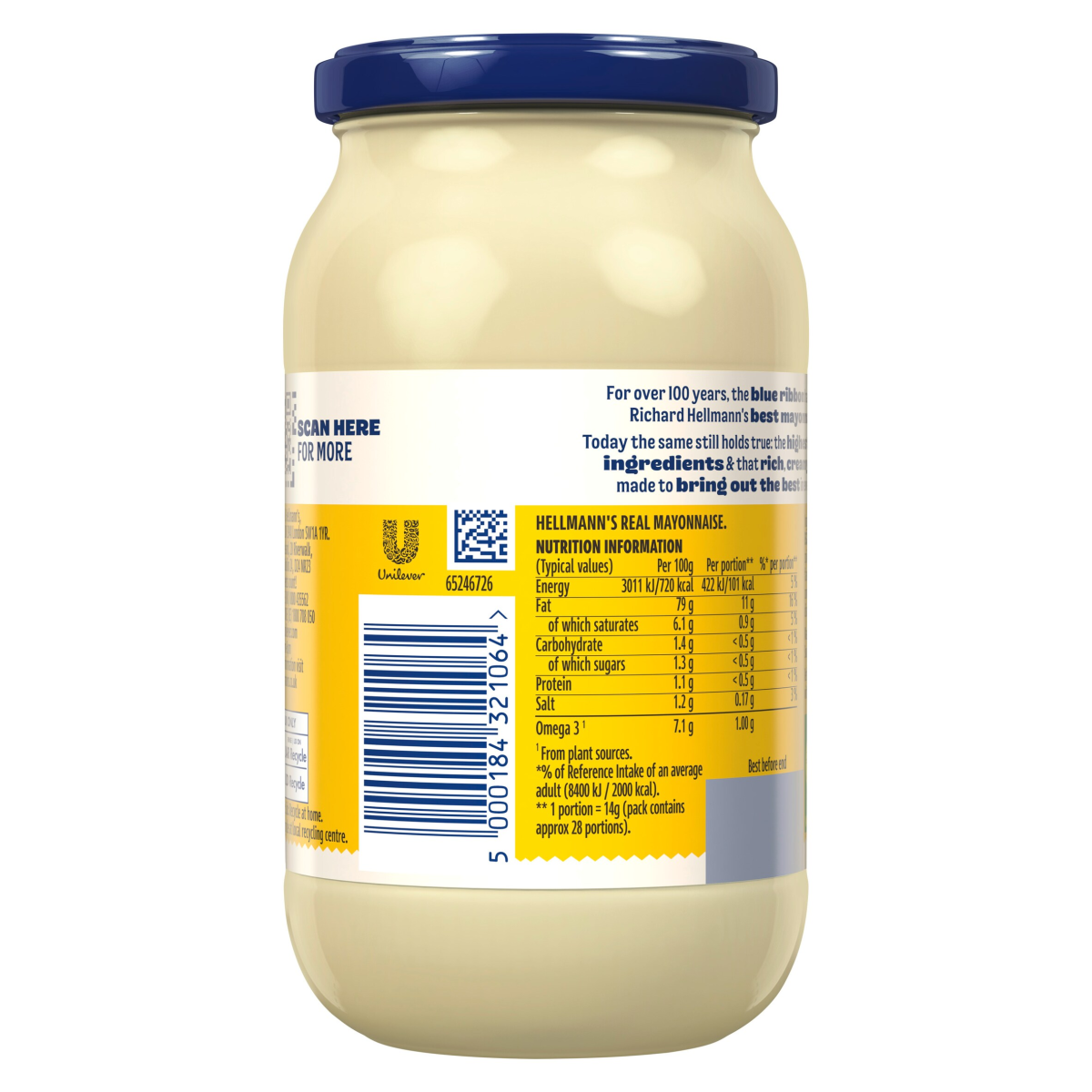 Hellmann’s Real Mayonnaise 400g