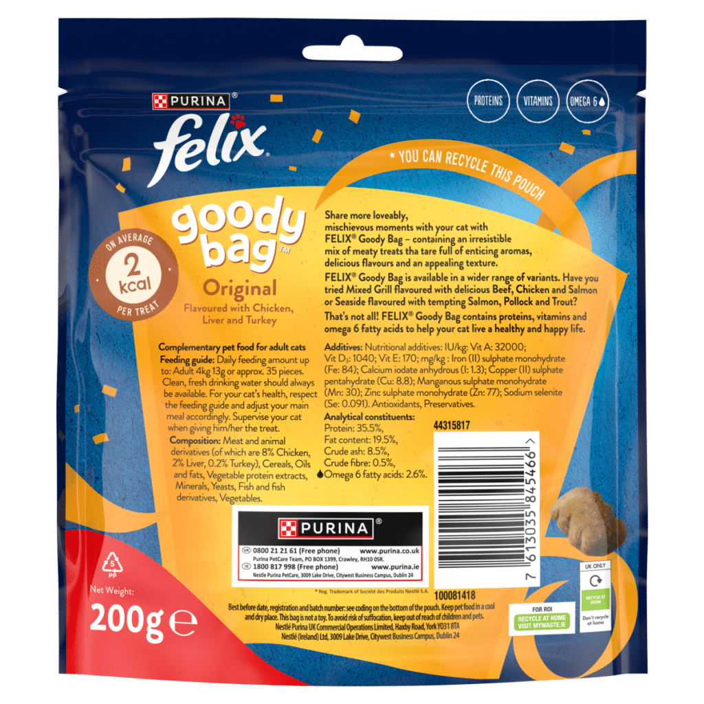 FELIX Goody Bag Original Mix Cat Treats 200g