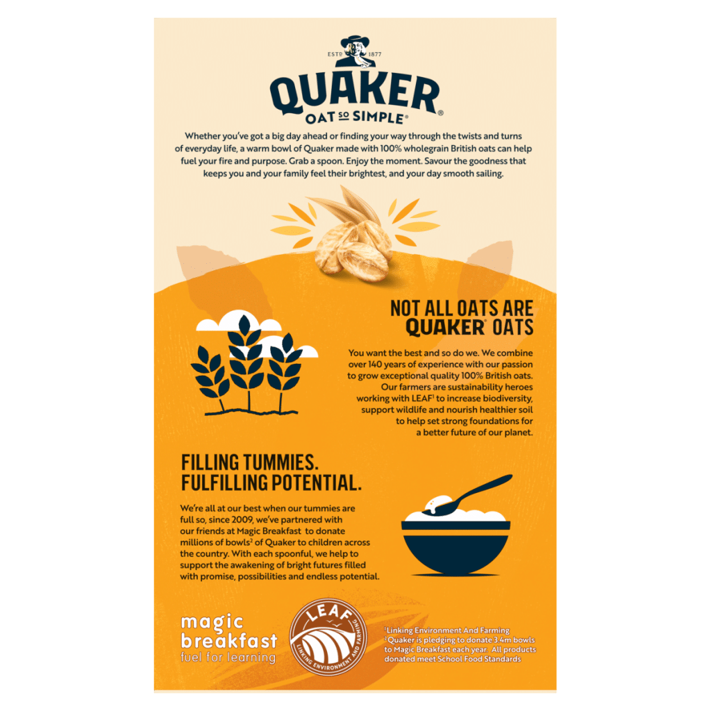 Quaker Oat So Simple Golden Syrup Porridge Sachets 10x36g