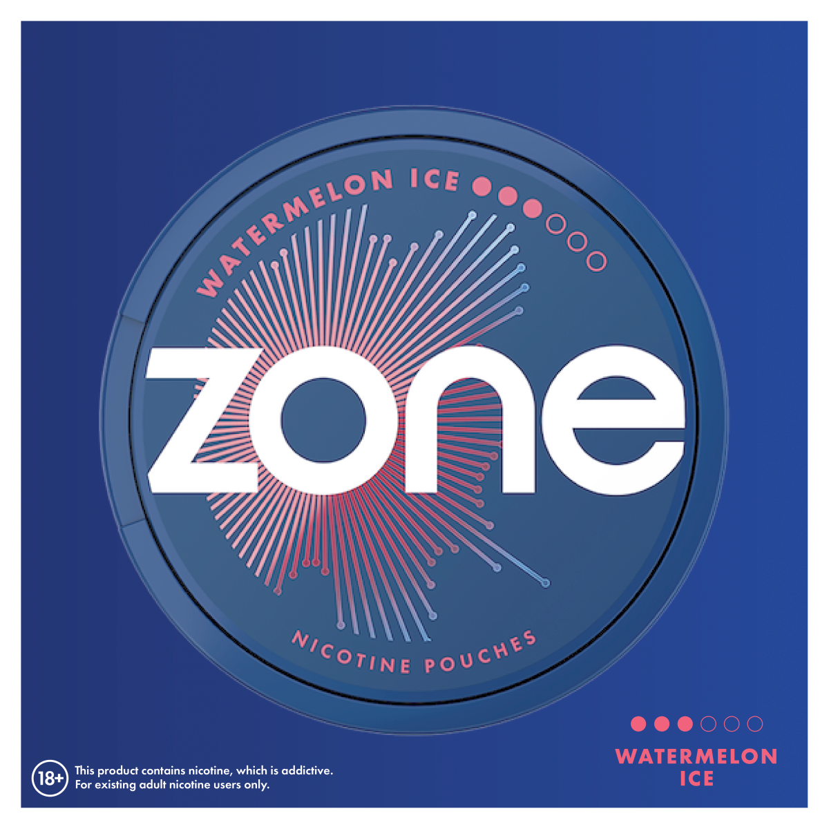 Zone Watermelon Ice Nicotine Pouches 10mg