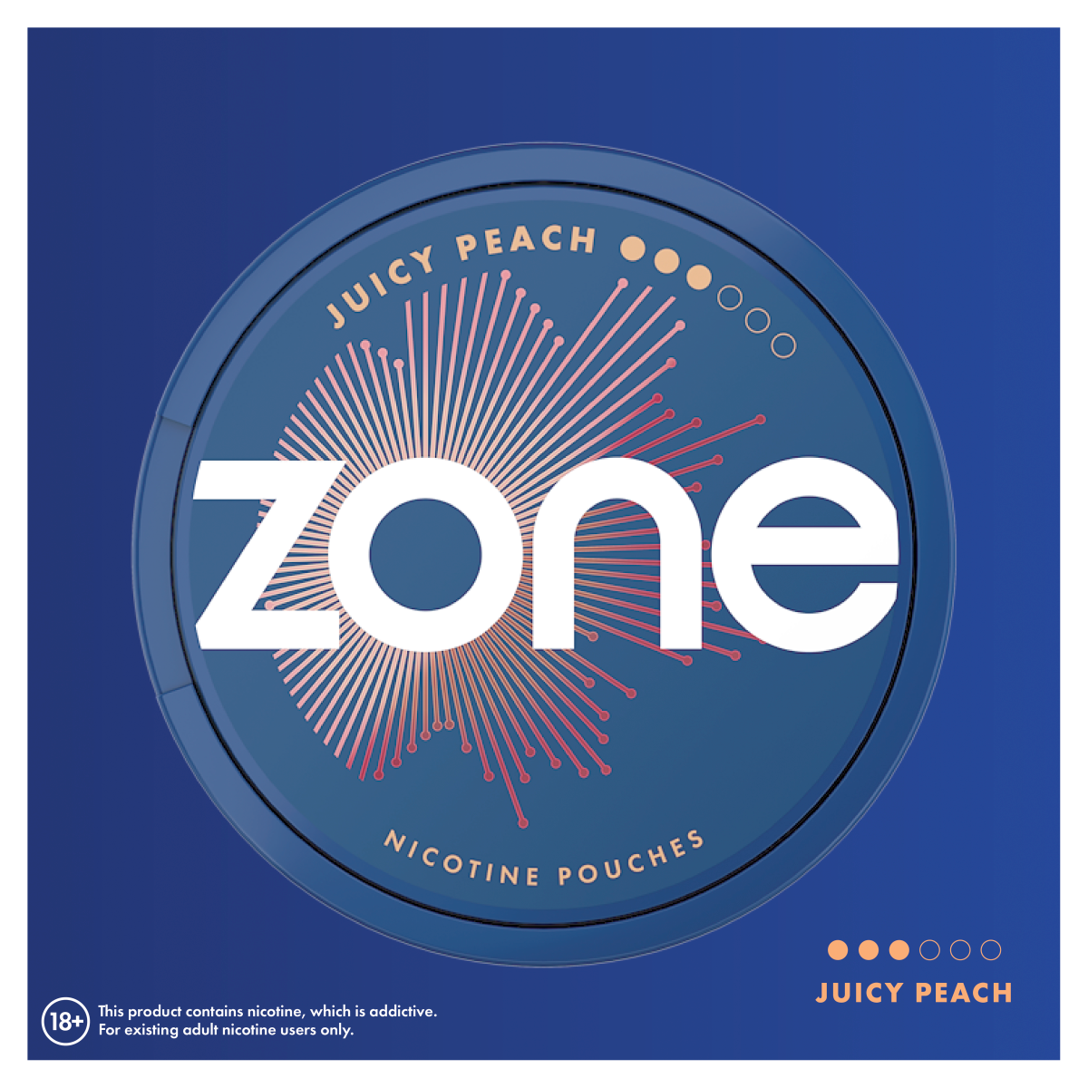 Zone Juicy Peach Nicotine Pouches 10mg