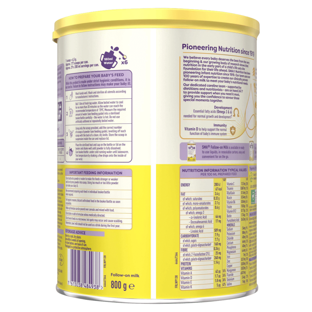 SMA Follow-on Milk 6+ Months 800g