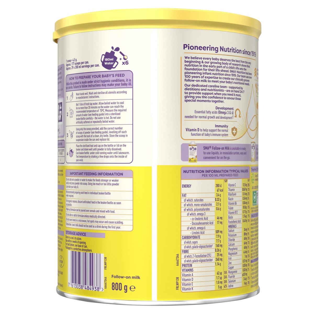 SMA Follow-on Milk 6+ Months 800g