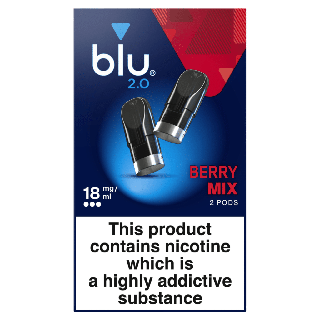 blu 2.0 Berry Mix Vape Pods 18mg/ml 2 x 1.9ml