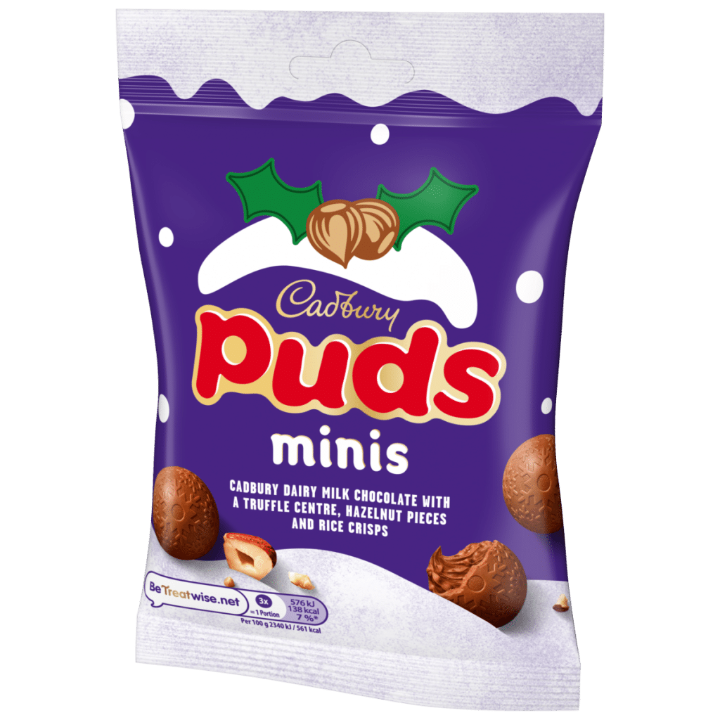 Cadbury Mini Puds Chocolate Bag with Hazelnuts 73 g