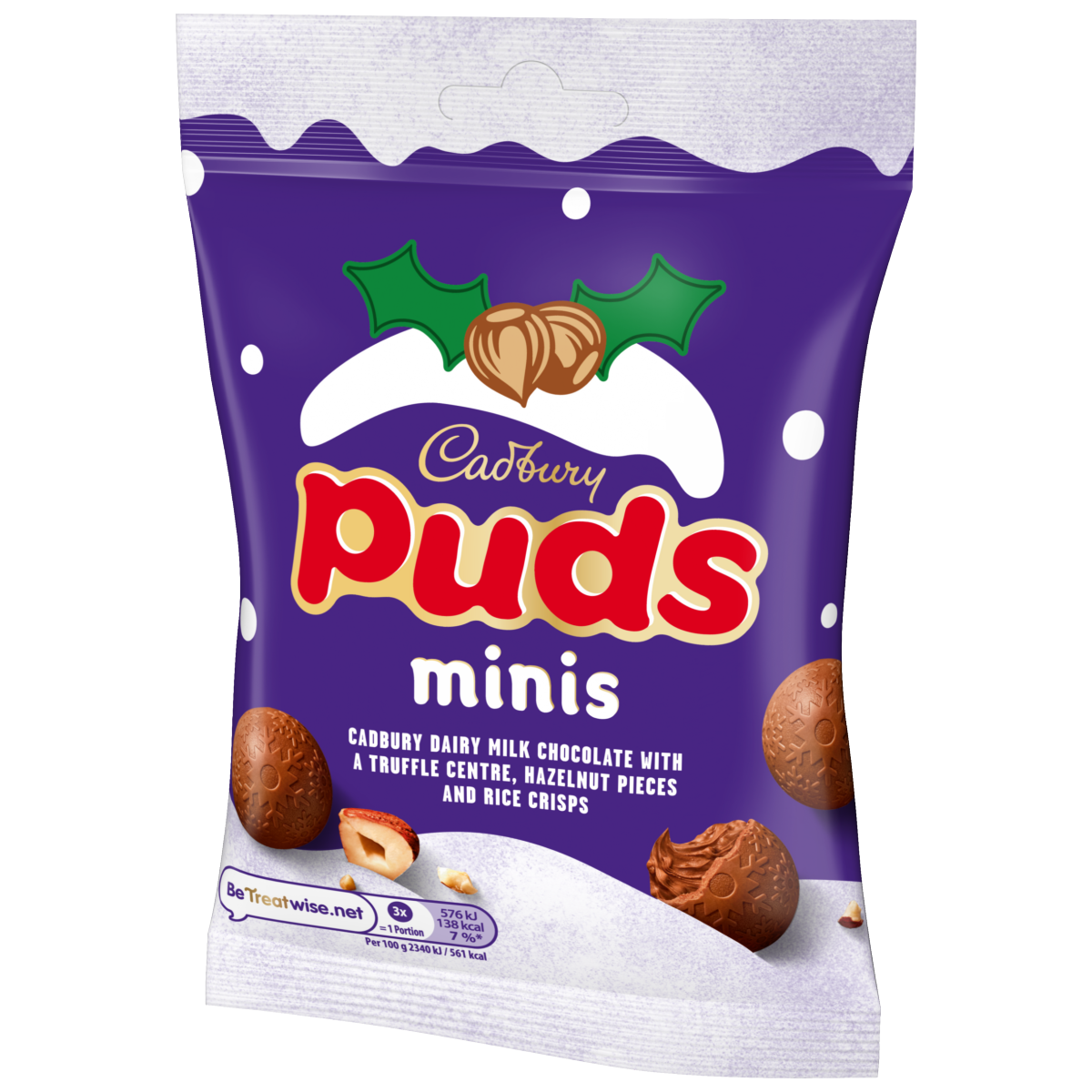Cadbury Mini Puds Chocolate Bag with Hazelnuts 73 g
