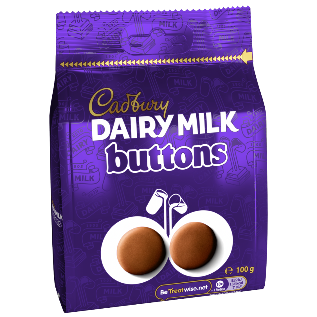 Cadbury Dairy Milk Chocolate Buttons Bag 100 g
