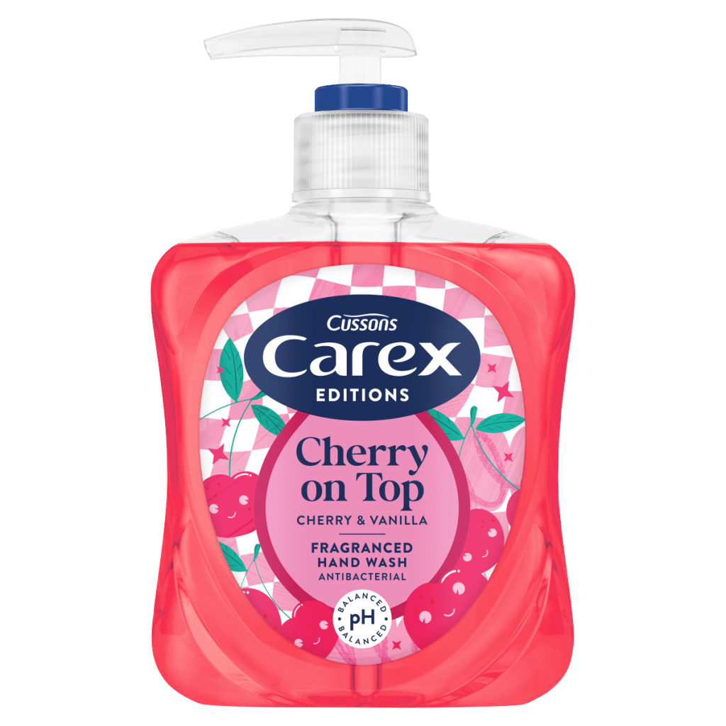Carex Edition Cherry on Top Antibacterial Cherry & Vanilla Fragranced Hand Wash 250ml