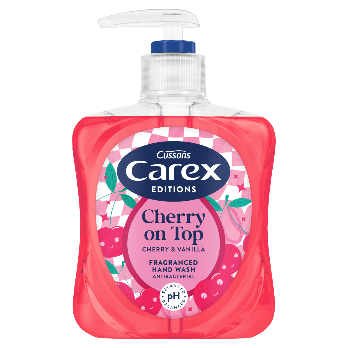 Carex Edition Cherry on Top Antibacterial Cherry & Vanilla Fragranced Hand Wash 250ml