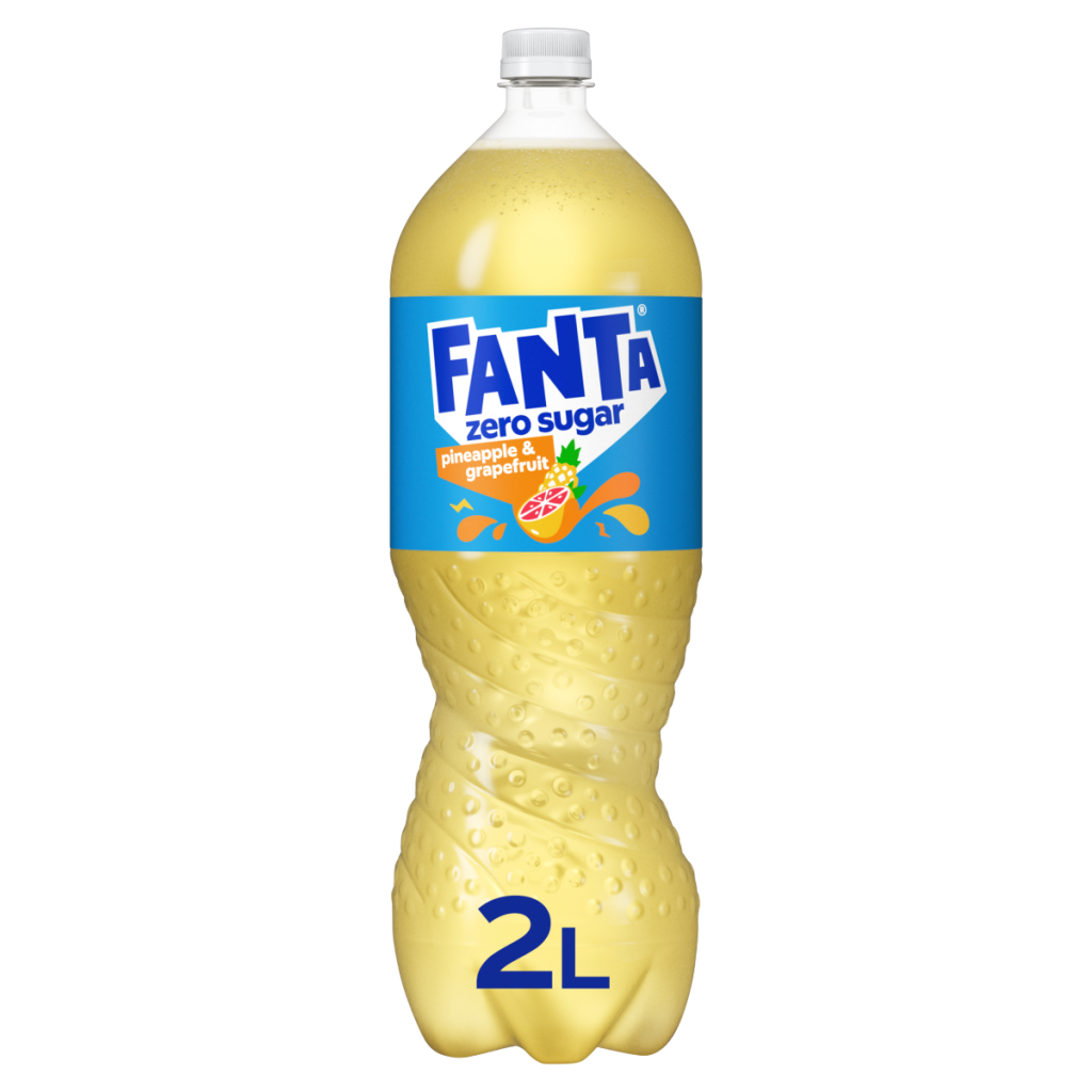 Fanta Pineapple & Grapefruit Zero Sugar 2L Bottle