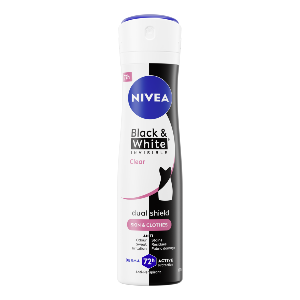 NIVEA Black & White Invisible Clear Deodorant Spray 150ml