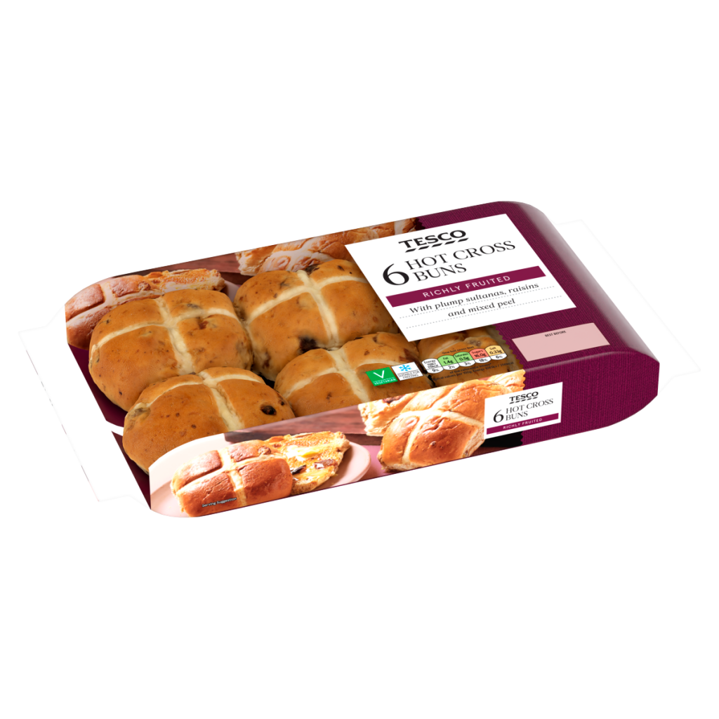Tesco 6 Hot Cross Buns