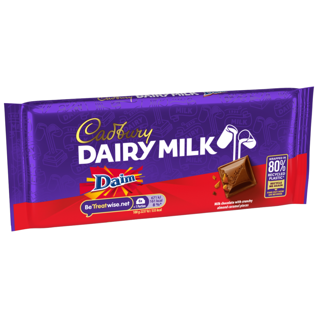 Cadbury Dairy Milk Daim Chocolate Bar 120 g