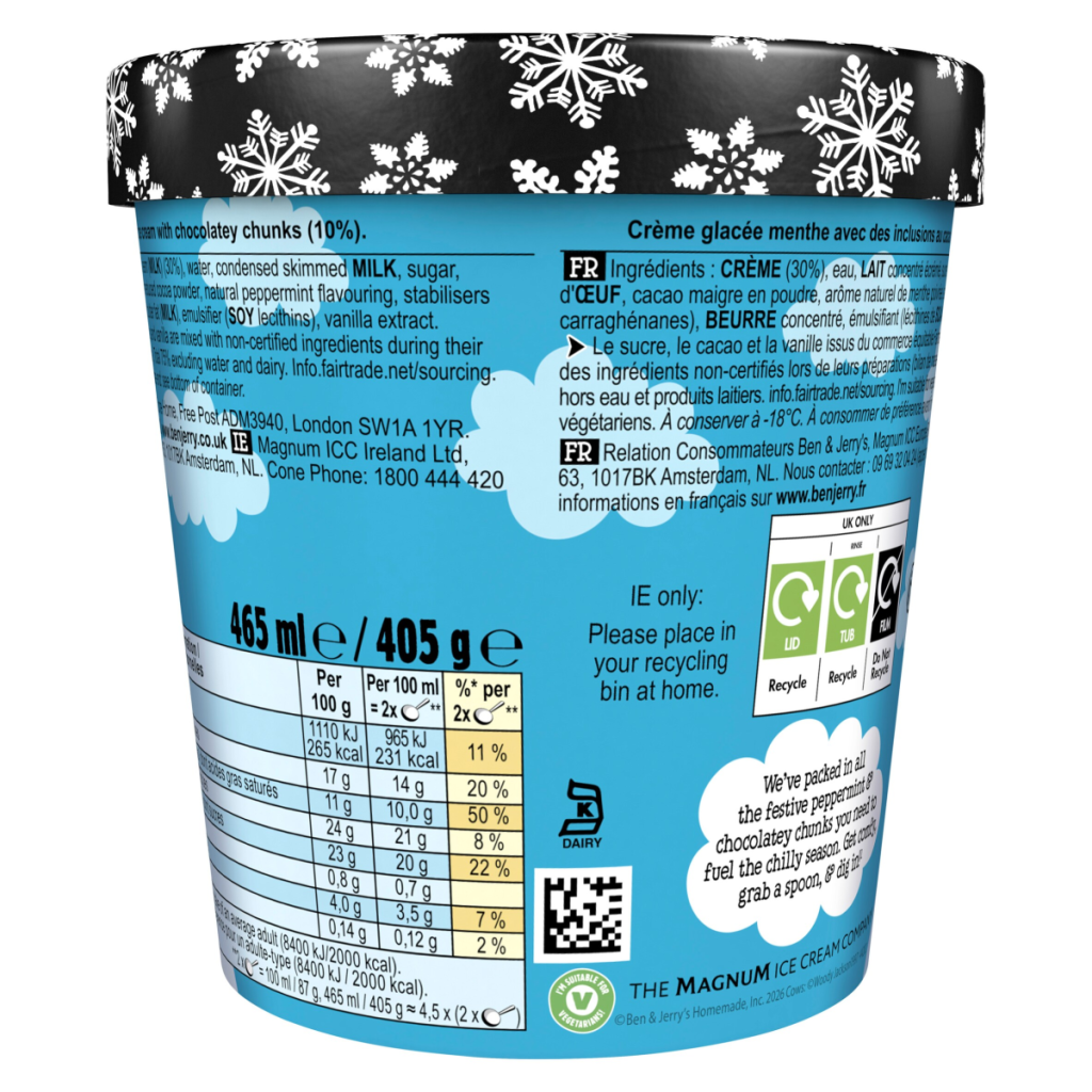 Ben & Jerry’s Minter Wonderland Ice Cream Tub 465 ML