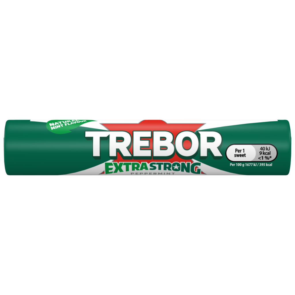 Trebor Extra Strong Peppermint Mints Roll 41.3g
