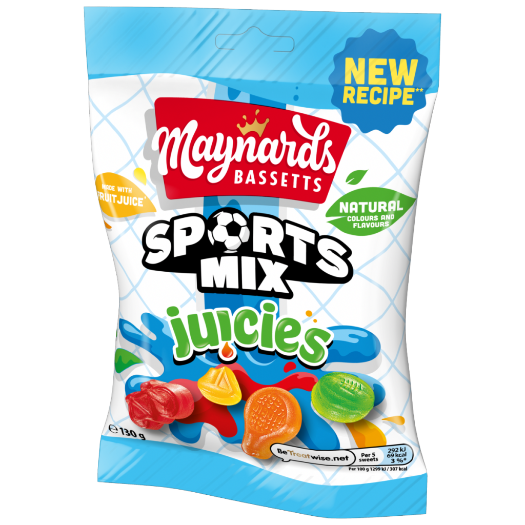 Maynards Bassetts Sports Mix Juicies Sweets Sharing Bag 130g