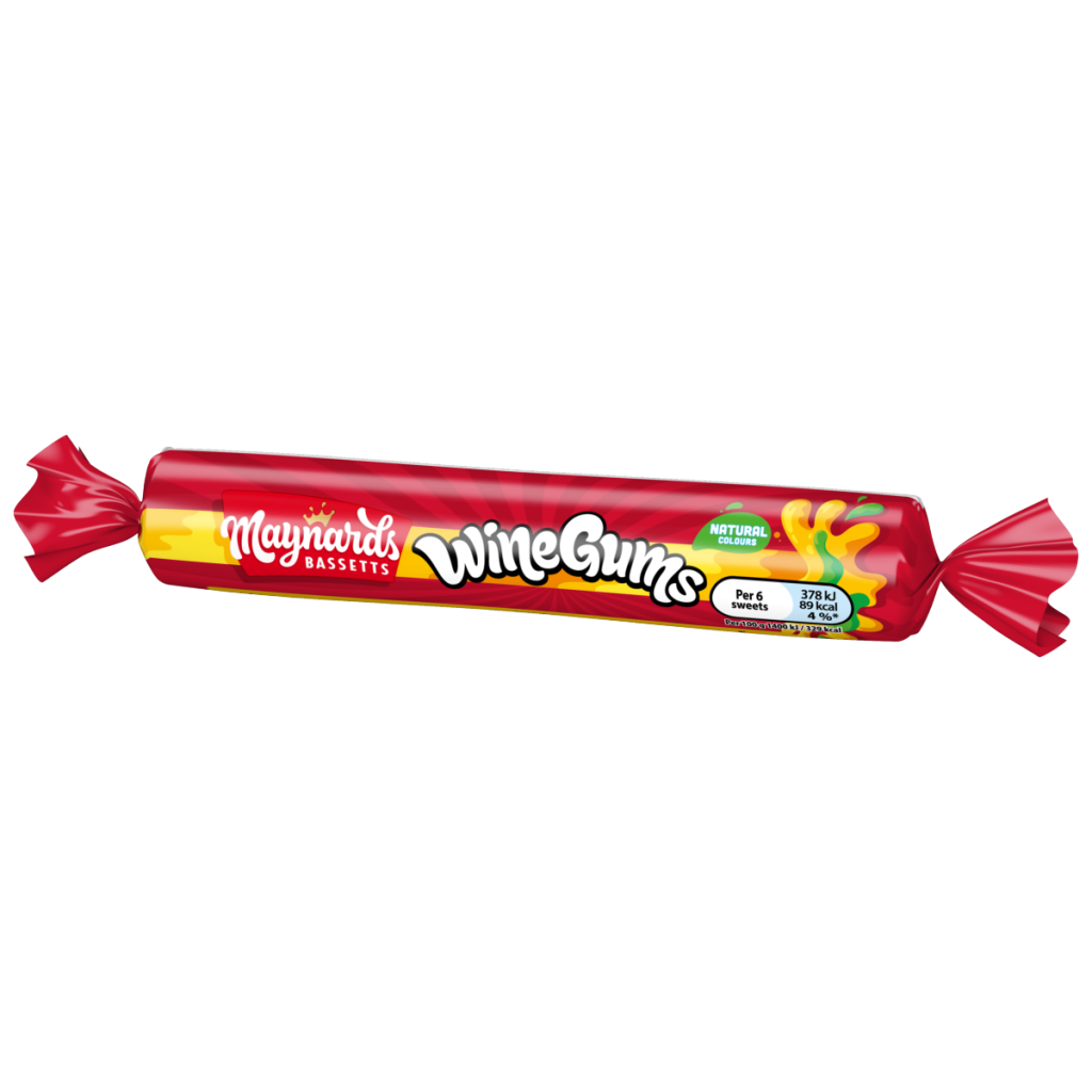 Maynards Bassetts Wine Gums Sweets Roll 52g