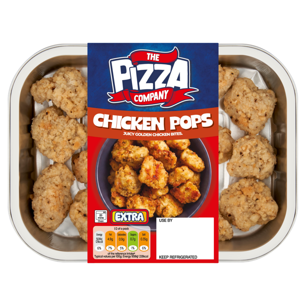 The Pizza Company Chicken Pops 128g