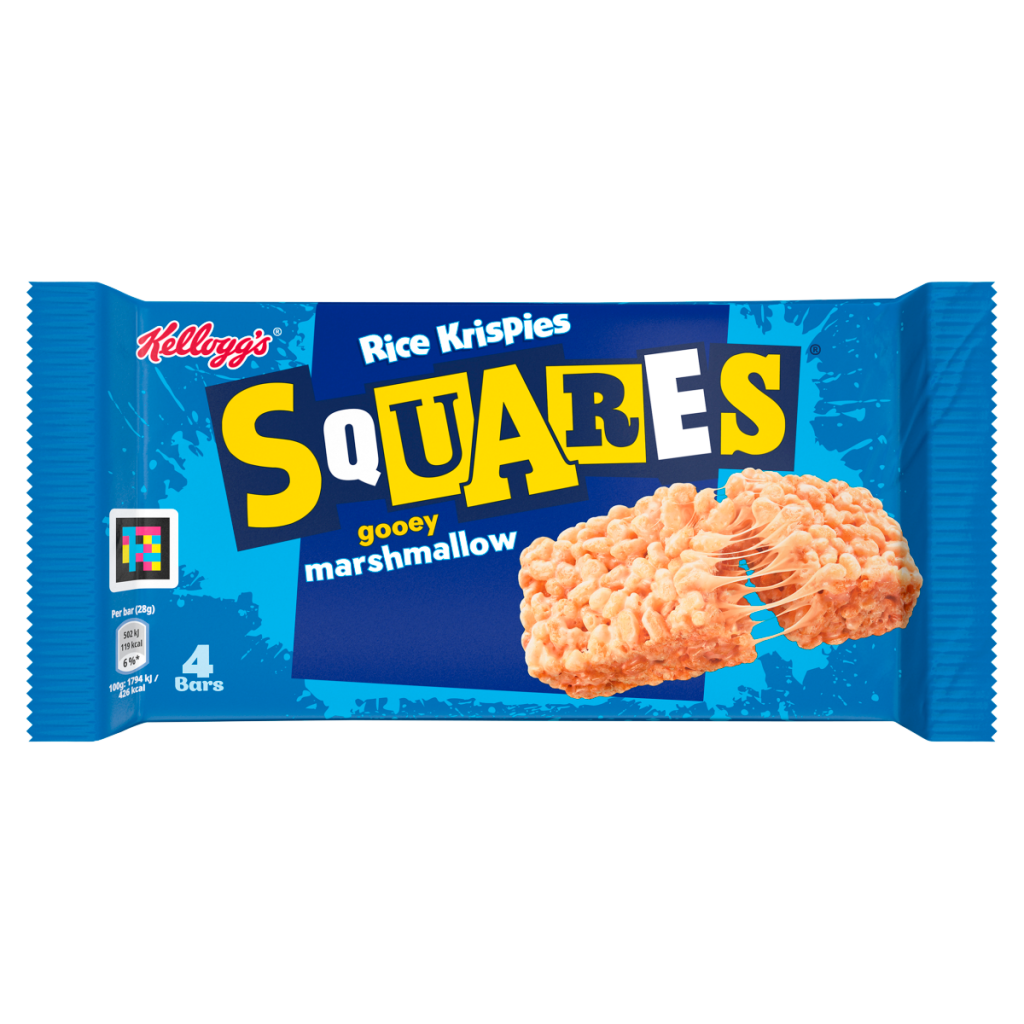 Kellogg’s Rice Krispies Squares Gooey Marshmallow Bars 4 x 28g (112g)