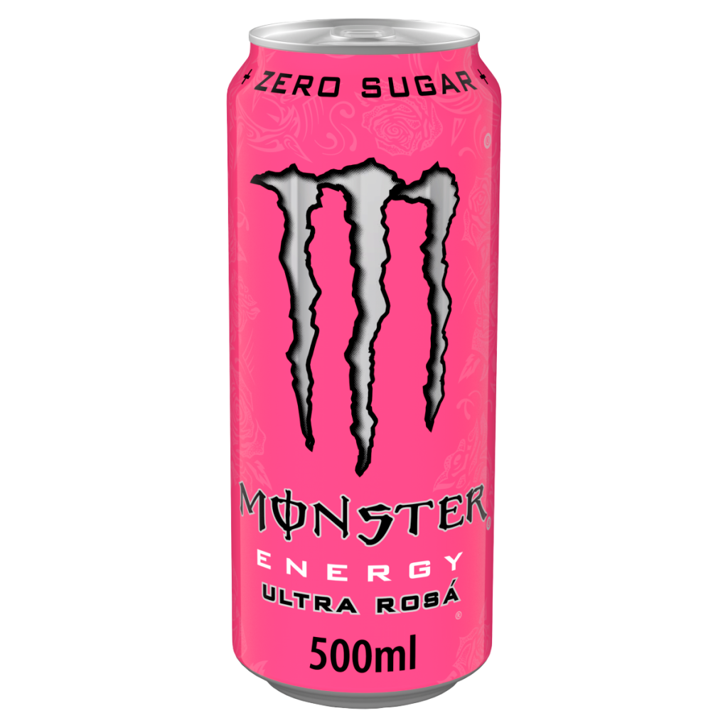 Monster Energy Drink Ultra Rosa Zero Sugar 500ml Can