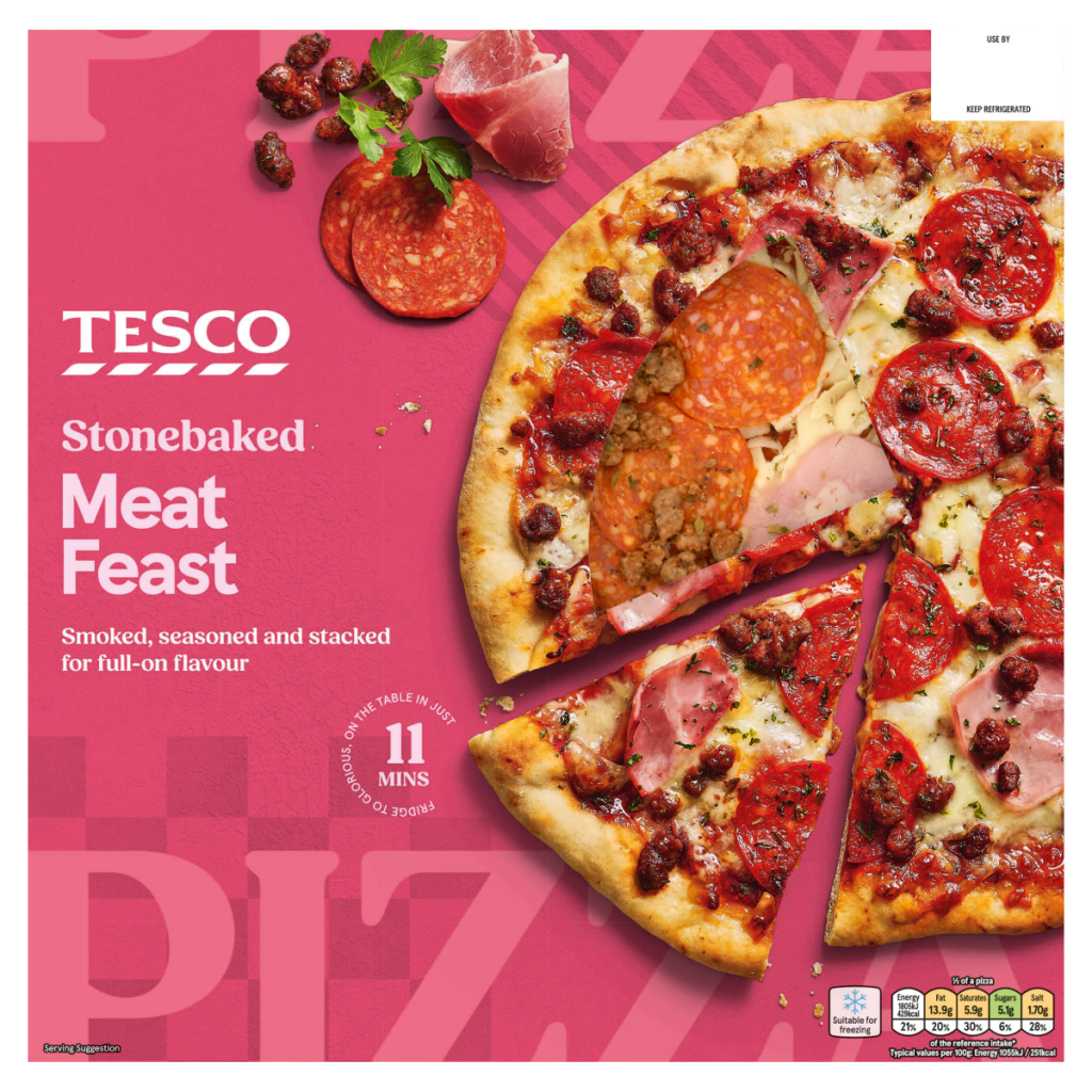 Tesco Stonebaked Meat Feast 344g