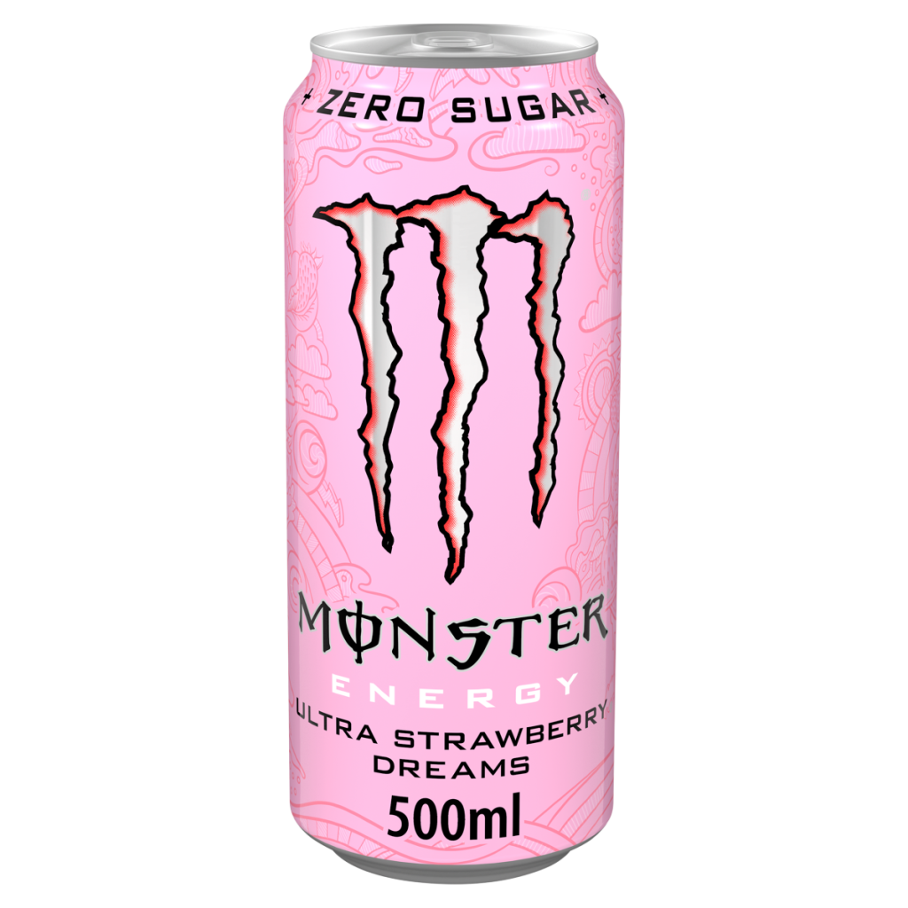 Monster Energy Drink Ultra Strawberry Dreams Zero Sugar 500ml Can