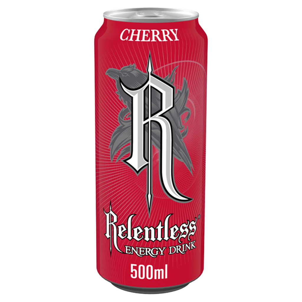 Relentless Cherry Energy Drink 500ml Can