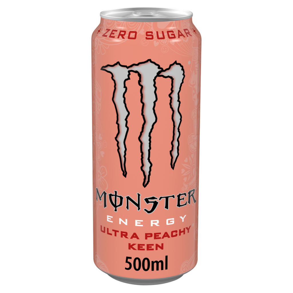Monster Energy Drink Ultra Peachy Keen Zero Sugar 500ml Can