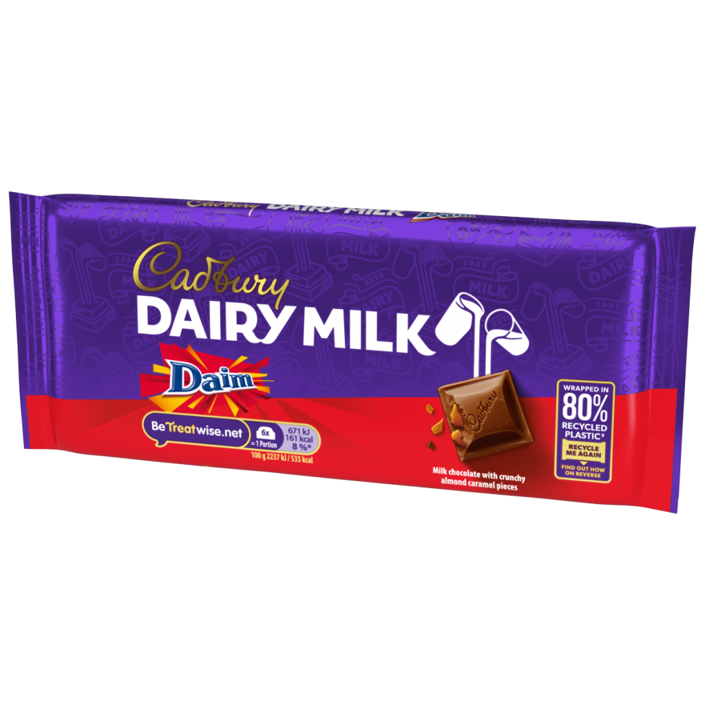 Cadbury Dairy Milk Daim Chocolate Bar 120 g